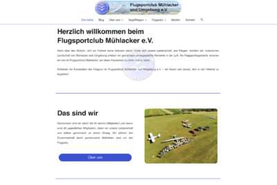 Webseite für den Flugsportclub Mühlacker und Umgebung e.V.